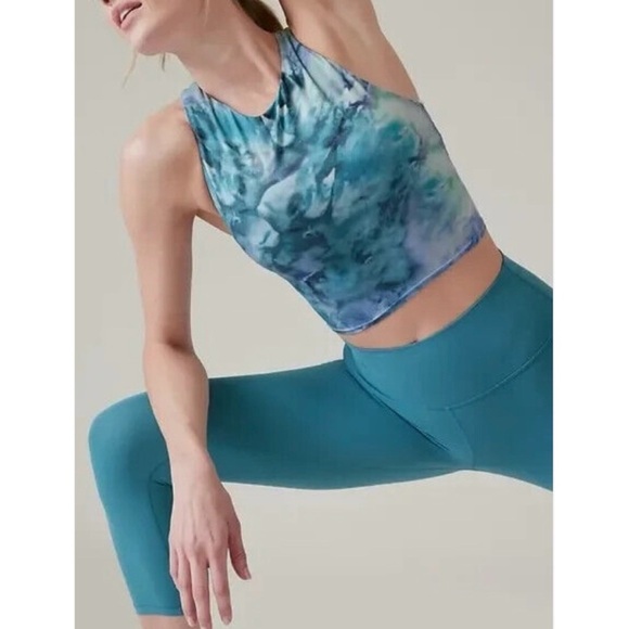 ATHLETA Blue Printed Conscious Tank Top - Picture 1 of 5